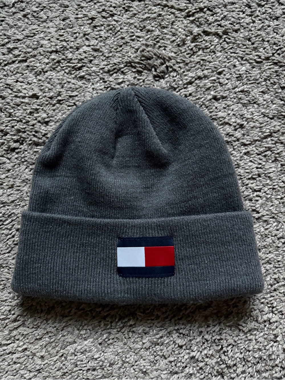 Tommy Hilfiger Gray Knit Beanie